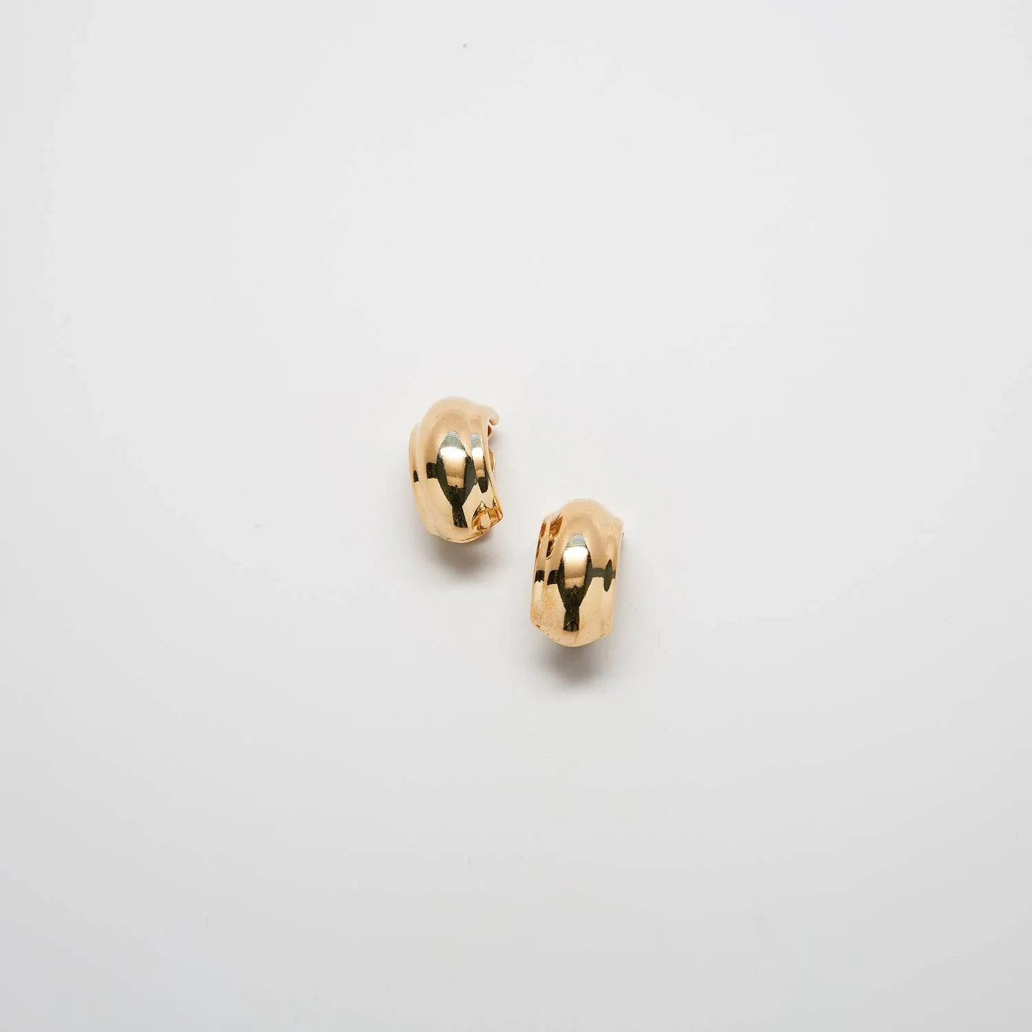 Vintage Gold Dome Earrings