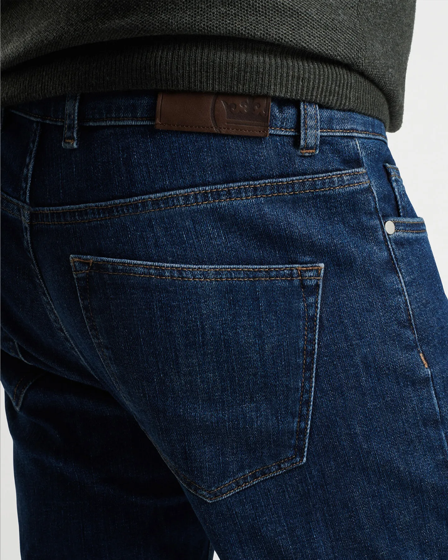 VINTAGE WASHED FIVE POCKET DENIM - TRUE BLUE