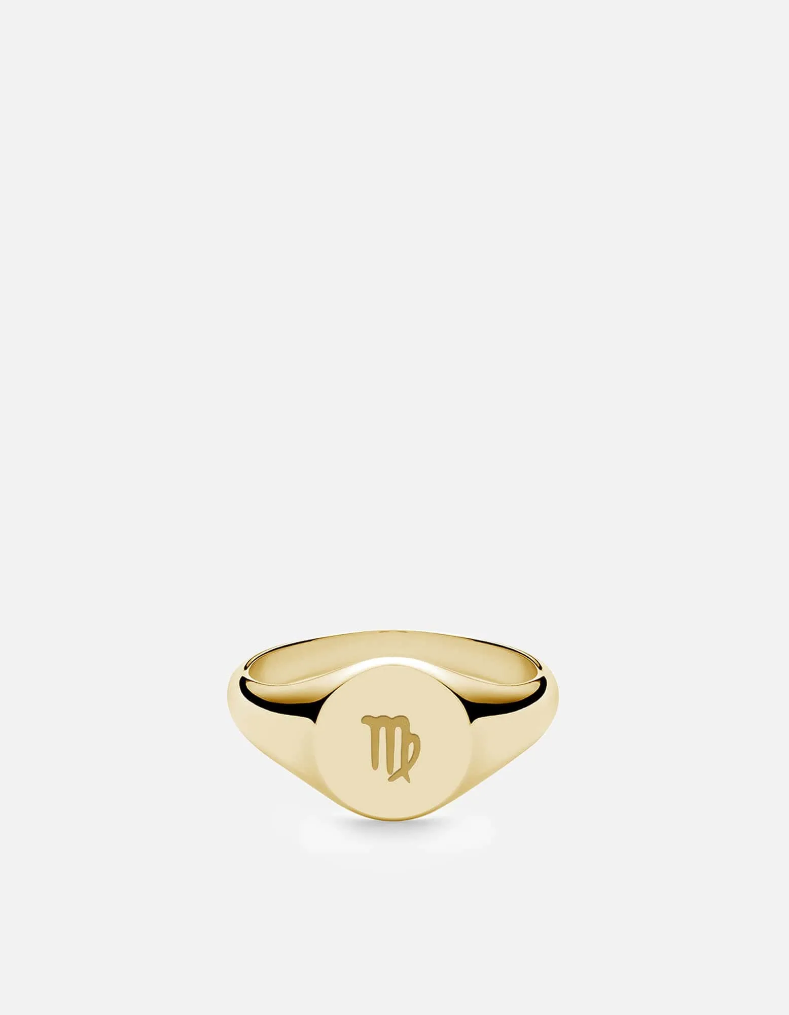 Virgo Astro Signet Ring, 14k Gold