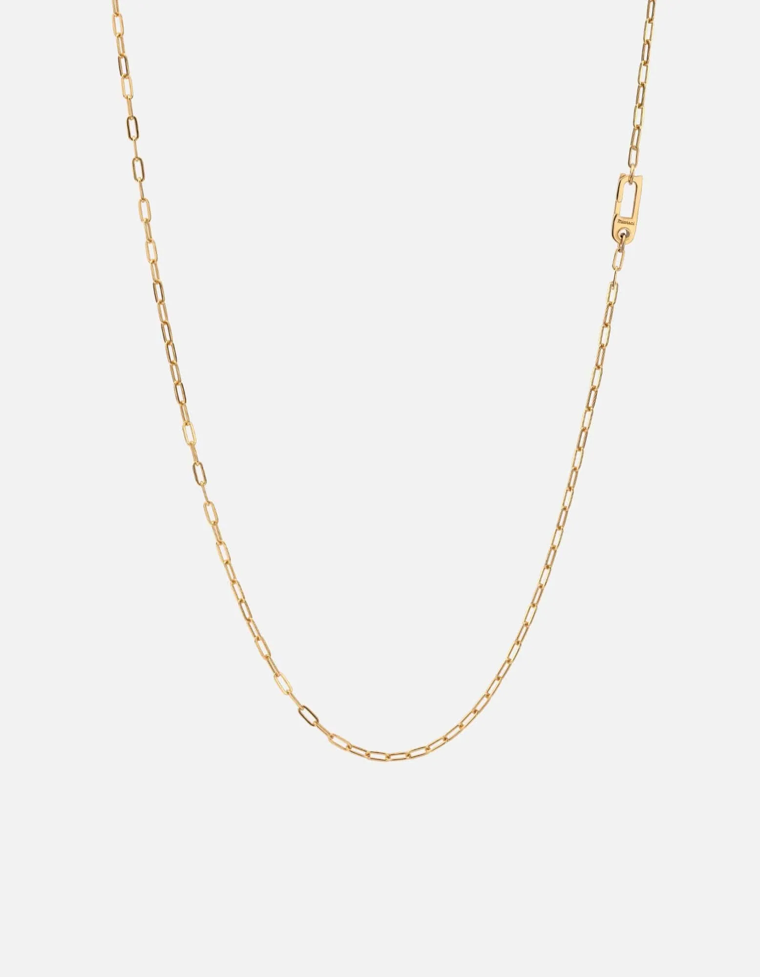 Volt Link Annex Clasp Necklace, Gold Vermeil