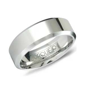 White Cobalt (7mm) Sandpaper Finish Mens Wedding Band