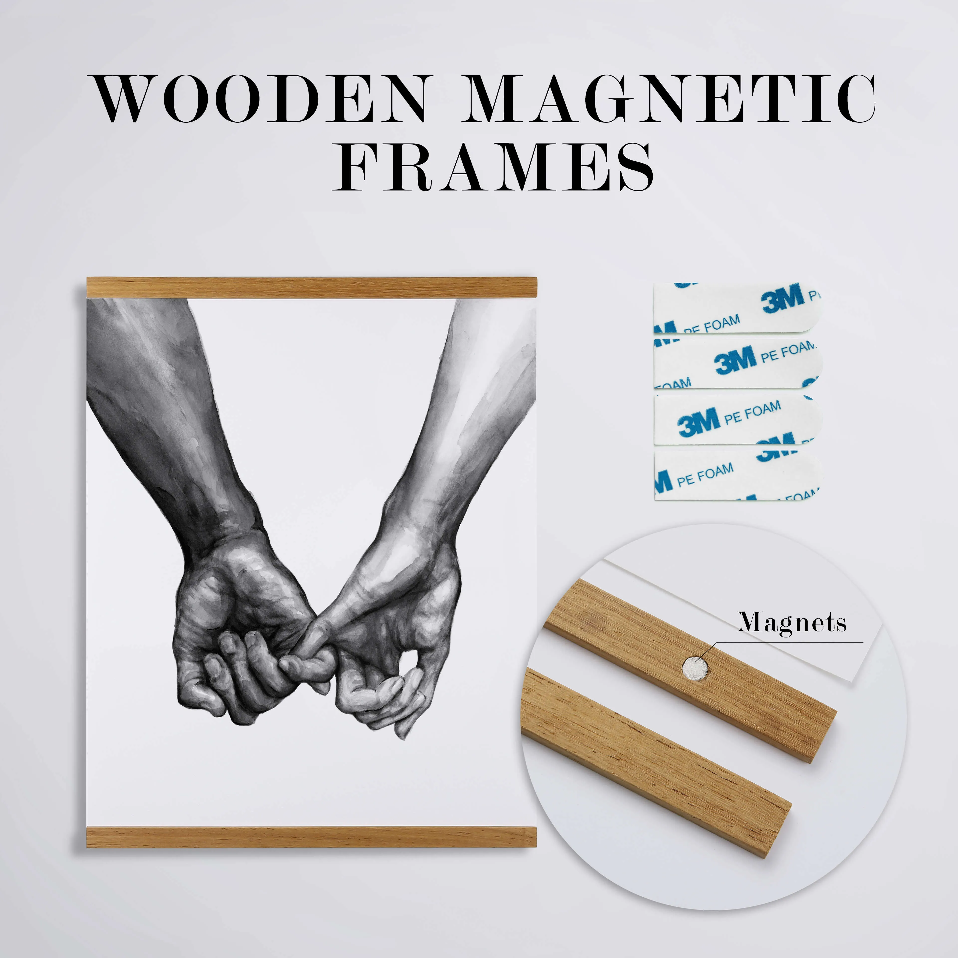 White Magnetic Frame
