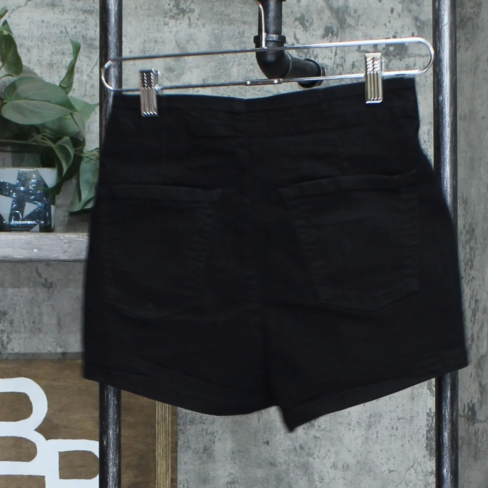 Wild Fable Women's Super-High Rise Jean Shorts Black 6