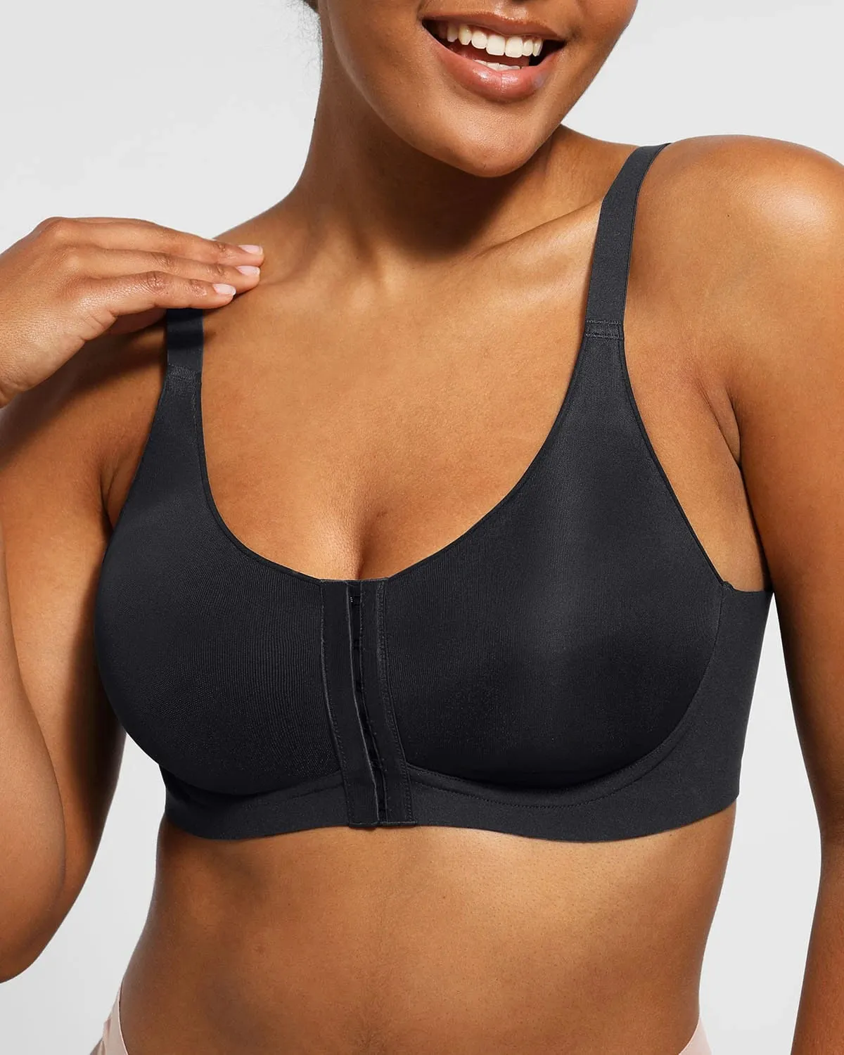 Wireless Front-Hook Back Smooth Bra