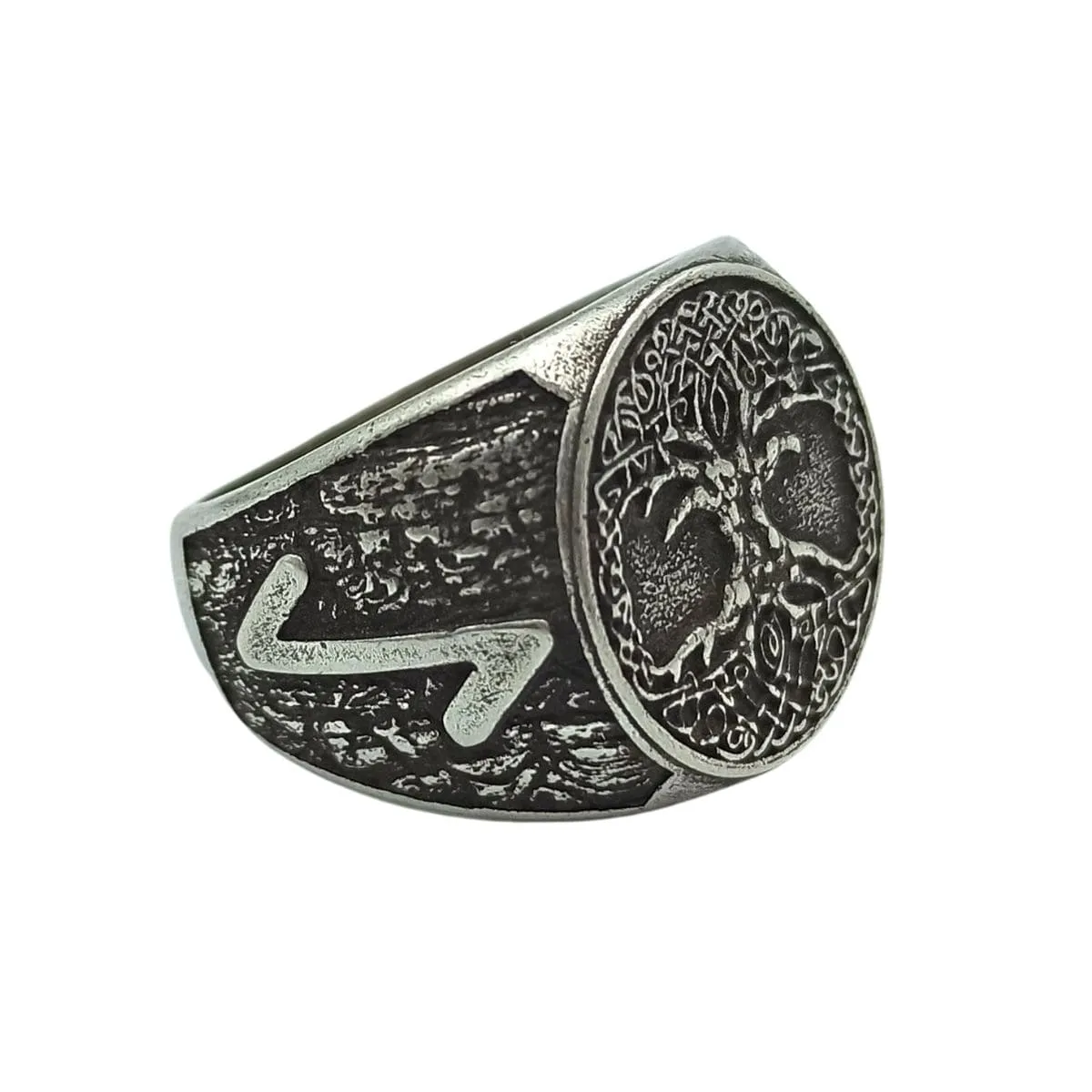 Yggdrasil tree of life bronze ring