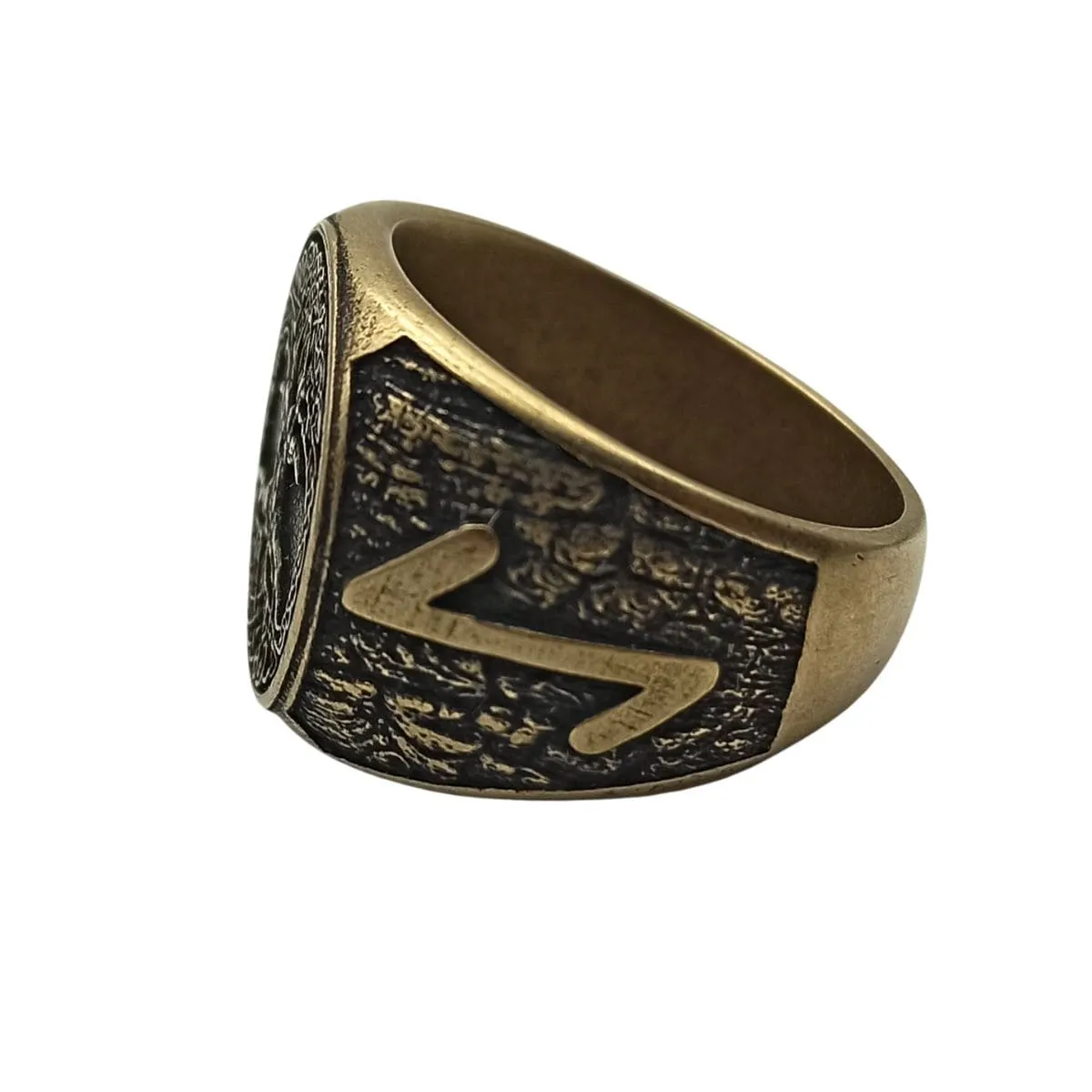 Yggdrasil tree of life bronze ring