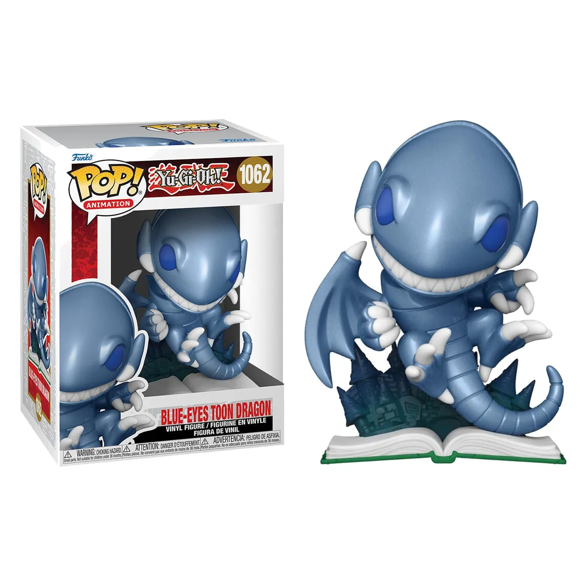 YuGiOh Blue Eyes Toon Dragon Metallic Pop Vinyl